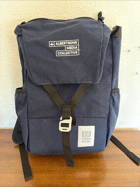 Topo Designs Y PackNavy Backpack with Albertsons Media Collective Embroidered